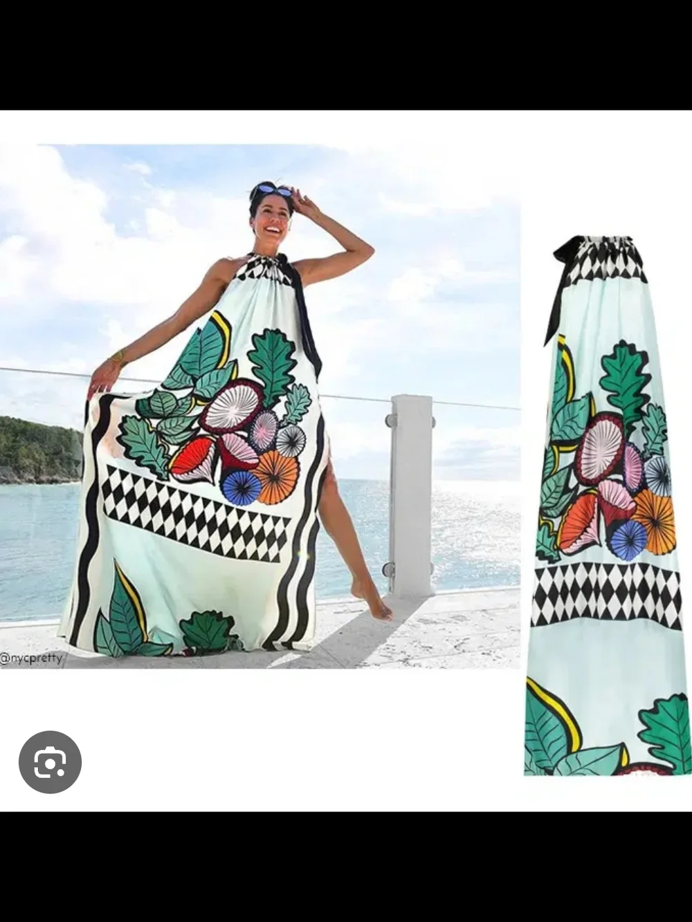 Cynthia Rowley Silk Resort Festival Maxi Dress - Picture 2 of 4